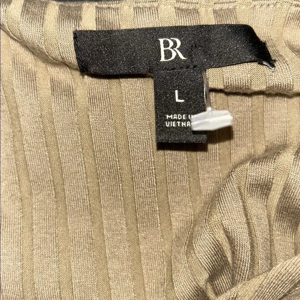 Banana Republic Women's Black & Khaki Ribbed Tank Top Maxi Dress Size Large - Picture 8 of 9